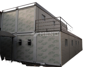 Immeuble de bureaux à deux étages, maisons modulaires en conteneurs plats de 20 pieds personnalisées - Product Image 1