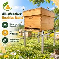 Support de ruche métallique toutes saisons pour extérieur, base de support de ruche, protection contre la pluie et la neige, équipement d'apiculture