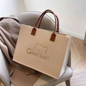 Bolso de fieltro - elegante bolso de hombro que combina con todo, bolso de compras de gran capacidad - Product Image 2