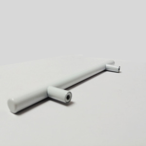 Pure White High-end Stainless Steel or Iron Cabinet Handles for Kitchen &amp; Hotel Use Modern Design Customizable - Product Image 4