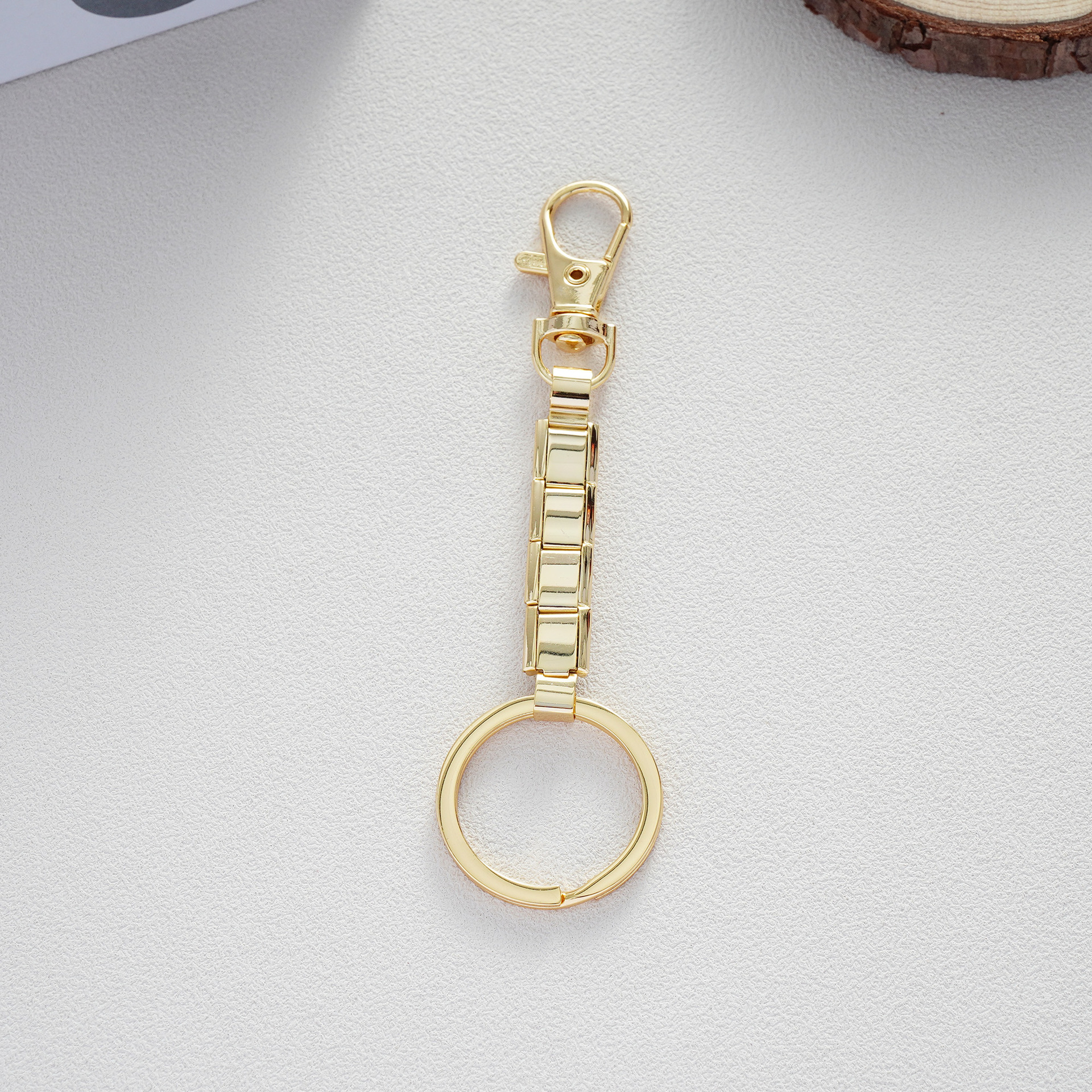 Gold-plated modular keychain