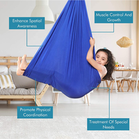 Balançoire sensorielle pour enfants, autisme, TDAH, thérapie, hamac, 100x280cm, tissu léger en nylon, pour une personne, intérieur/extérieur
