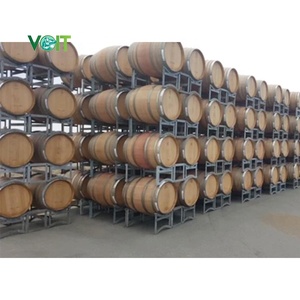 رفوف أسطوانة نبيذ مطلية بالمسحوق من الفولاذ المعدني لـ 59 جالونًا - Product Image 1