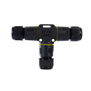 Ip68 עמיד למים 90 מעלות 3 דרך m20 m25 בורג <span class=keywords><strong>bayonet</strong></span> clamp y מחבר חשמלי צורה - Product Image 1