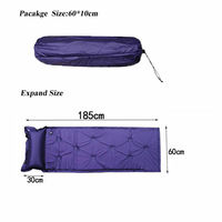 Matelas de couchage gonflable double portable pour 2 personnes en PVC, lit d'air pour le camping et la randonnée, imperméable, ultraléger, taille king
