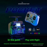 Radiomaster Pocket 2.4GHz CC2500/ELRS Control Remoto Portátil de Tamaño Pequeño con Antena Plegable de Código Fijo Hecho de Plástico