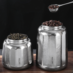Boîtes de conservation alimentaire en métal, grande boîte hermétique pour le riz, la farine, le sucre, les céréales, les grains de café, récipients de stockage pour la <span class=keywords><strong>cuisine</strong></span>, pot de 1,8 L - Product Image 2