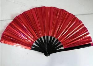 Abanico Plegable de Mano Grande de PVC Plástico Personalizado de 33 cm (13 Pulgadas) para Promoción, Abanico Plegable de Bambú Personalizado Grande para Bailar - Product Image 6