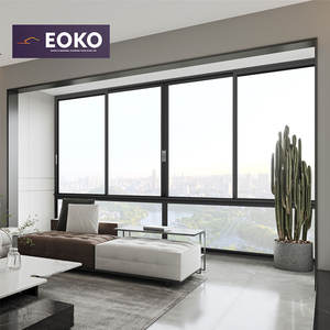 Eoko 85 Series <span class=keywords><strong>4</strong></span> Tấm 3 bài hát tùy chỉnh khung nhôm cố định cửa sổ trượt - Product Image 1