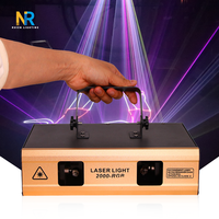 Lampu Laser Animasi RGBW Dual-Head 2000mw untuk Pesta