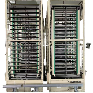 Jalur perakitan terus-menerus otomatis kustom pengangkat barang bawaan peralatan pengangkat kargo konveyor baki bolak-balik vertikal - Product Image 1