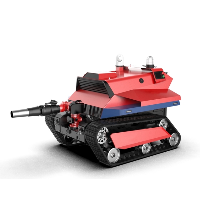 Professional Service Smart Firefighting Water Cannon Robot with Remote Control Track Chassis Rubber Tracks Chassis Robot