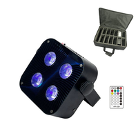 Projecteur LED sans fil 4x15W DMX et IR avec télécommande pour scène, mariage et fête