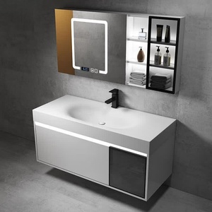 Simple integrated bathroom cabinet combination bathroom sink smart <b>wall</b> cabinet - Product Image 2