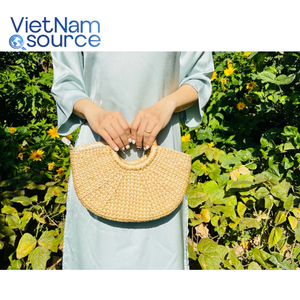 10% de descuento en bolsos de mimbre hechos a mano de Vietnam para mujer con forro de PU logotipo personalizado moda hecha a mano-la mejor fuente para pedidos a granel - Product Image 3