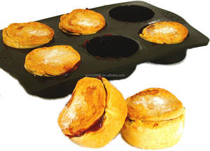 Teglia per Pudding Yorkshire Profonda con 6 Cavità Rotonde, <span class=keywords><strong>Stampo</strong></span> per <span class=keywords><strong>Muffin</strong></span> Jumbo a 6 Fori, Teglia da Forno per <span class=keywords><strong>Muffin</strong></span> e Torte, 2021 - Product Image 3