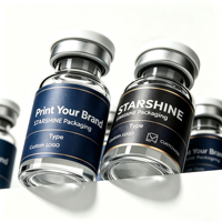 Étiquettes personnalisées multi-tailles pour flacons, autocollants imperméables avec logo pour flacons en verre cosmétique de 3 ml, 5 ml, 10 ml