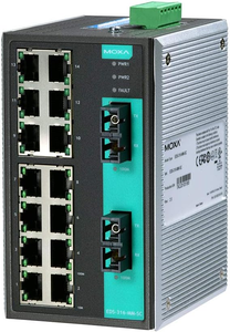 EDS-316-MM-SC Moxa 16 Port <b>Ethernet</b> <b>Switch</b> EDS-316-MM-SC - Product Image 2