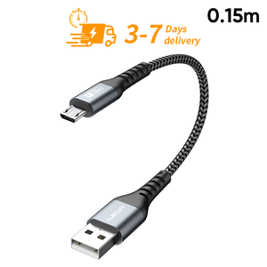 SUNGUY CE Certified 0.15m chargeur de téléphone <b>USB</b> Nylon Braided 5m <b>USB</b> Data <b>Cable</b> 18W Fast Charging <b>Cable</b> for Phone Laptop - Product Image 1