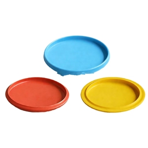 Colorful <b>Plastic</b> Flying <b>Discs</b> Set of 3 for Outdoor Play Unisex Sports Toy Yellow Red Blue - Product Image 3