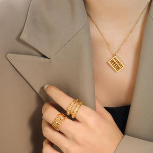 Collana con Ciondolo a Forma di Abaco in Stile Cinese, Angolo Retto Smussato, Elegante e Raffinato - Product Image 6