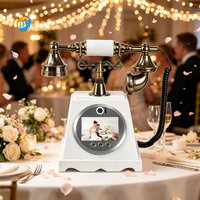 Livre d'or vidéo HD 1080P - Caméra murale vintage pour mariage, cabine photo, livre d'or vidéo, téléphone de mariage
