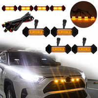 JINXIN Feux de position de calandre à LED pour Toyota Tacoma TRD Grill 2016-2019