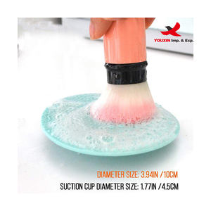 Tapis de nettoyage pour pinceaux de maquillage avec ventouse, outil de lavage pour pinceaux cosmétiques, nettoyant pour pinceaux de maquillage, achat mixte - Product Image 4