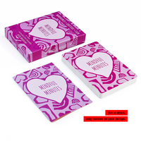 Set Kartu Afirmasi Aktivitas Mindfulness Anak 45 PCS Cetak Khusus dengan Kotak Kaku Dua Bagian untuk Ruang Kelas Prasekolah