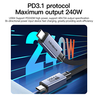 Cable USB 4.0 Mindpure, USB C a Tipo C, PD 240W, Carga Rápida, Transferencia de Datos, Audio y Video, 8K 40Gbps, Compatible con Thunderbolt 4/3