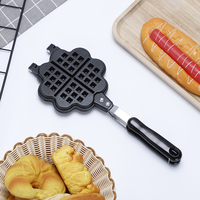 Gaufrier cuisine gaz antiadhésif gaufre moule casserole presse plaque gaufre aluminium outils de cuisson