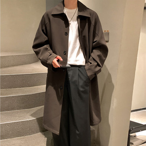 Veste bomber streetwear longue transfrontalière pour homme, nouvelle collection automne 2025, style coréen, coupe ample décontractée pour couples - Product Image 4