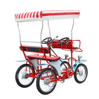 Cinq Ans De Garantie 4 Roues Voiture À Pédales Adulte Quad 4 Places Pousse-Pousse Passager avec Siège Bébé