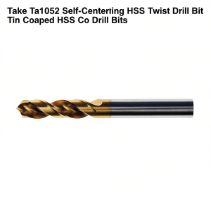 ดอกสว่านเจาะเหล็ก HSS Co แบบมีแกนกลางในตัว TTAKE รุ่น Ta1052 เคลือบ TiN - Product Image 2
