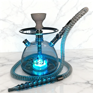 Ensemble de chicha décoratif à LED, ensemble de chicha à tuyau unique, corps transparent, divertissement à domicile, chichas, ensemble de chicha - Product Image 3