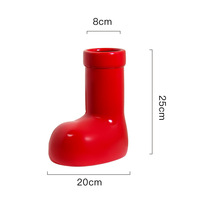Vase en céramique rouge de style INS, haute qualité, grande valeur esthétique, ornement rouge et vert, cadeau de Noël