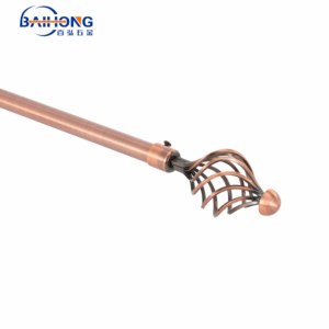 Ensemble <span class=keywords><strong>de</strong></span> tringle à rideau en métal nickel brossé tringle à rideau <span class=keywords><strong>de</strong></span> fenêtre en alliage d'aluminium - Product Image 3
