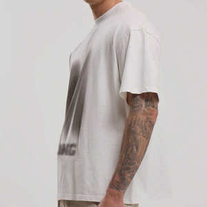 Stylish unisex Retro in logo quá khổ ngắn áo phông với nhãn tùy chỉnh - Product Image 2