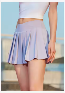 高品质速干百褶网球裙中腰可爱运动网球健身裙 - Product Image 2