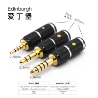 Casque Edinburgh 3.5mm 2.5mm 4.4mm Trs Plug Fileté Audio Casque Plug 3 Pôles Jack Connecteur Stéréo