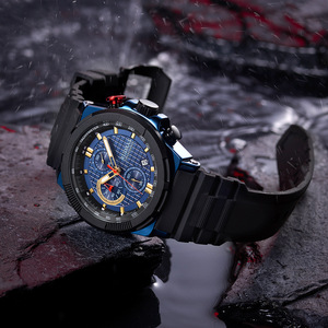 Reloj deportivo de moda para hombre, reloj de cuarzo con esfera grande resistente al agua, reloj de pulsera informal multifuncional - Product Image 2