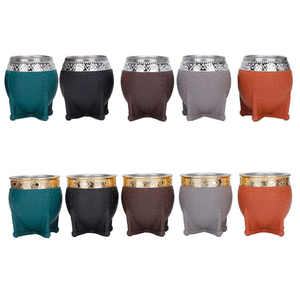 Tasse à yerba mate en acier inoxydable 304, <span class=keywords><strong>gourde</strong></span> à thé argentine, tasse à yerba mate personnalisée avec paille bombilla et brosse de nettoyage - Product Image 4