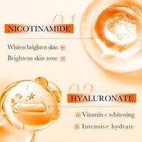 Série de soins de la peau à la vitamine C en cinq composants, blanchissant, raffermissant, hydratant, nettoyant, sérum pour le visage et crème hydratante pour femmes