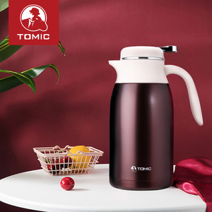 Termo de Acero Inoxidable Tomic Vacuum de 2L, Gran Capacidad, para Café, con Aislamiento para Agua Caliente - Product Image 1