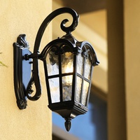 Lampe murale d'extérieur moderne et créative rétro IP65 étanche pour couloir avec base en aluminium LED pour usage domestique