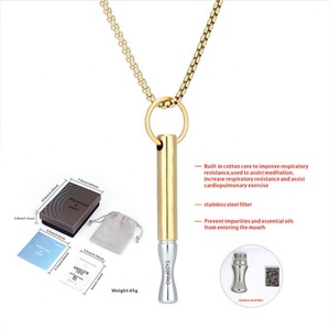 Collar de Emergencia Discreto con Silbato, Chapado en Oro de 18k, de Acero Inoxidable, Resistente al Agua y al Deslustre, con Logotipo Personalizado, para Mujer - Product Image 6