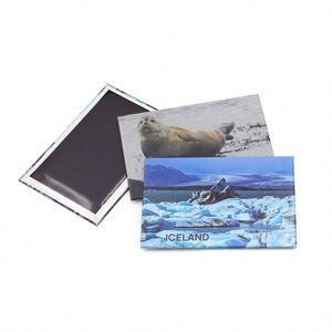 Manufactory Wholesale Custom Photo Souvenir Tin Low Moq Personalized Scenery Metal Tinplate <b>Fridge</b> Magnets - Product Image 1