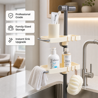 Nouveau support d'évier amovible ventilé pour éponge et savon