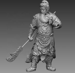 Guan Yu Guan Gong Guerrier Chinois Statue Générale Sculpture <span class=keywords><strong>Trois</strong></span> <span class=keywords><strong>Royaumes</strong></span> Religieux Bouddha Figurine Résine Matériel pour Souvenirs - Product Image 3