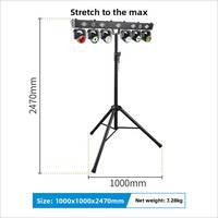 Projecteur mobile à tringle transfrontalier DMX512 avec télécommande, LED tout-en-un multicolore pour éclairage de scène et de fête